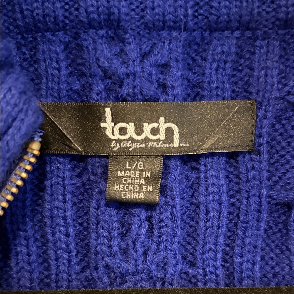 Touch by Alyssa Milano Ruffle Sweater-back Vest with NY Giants Logo - Picture 2 of 6